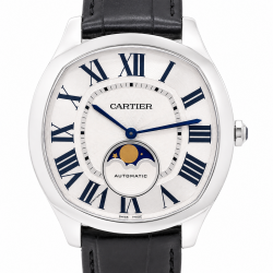 Cartier Drive 41MM WSNM0008 Moonphase White Dial Watch